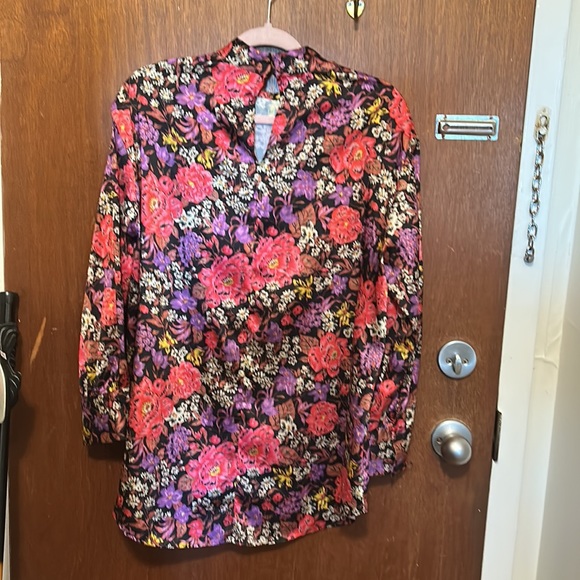 Zara High Neck Printed Blouse - Picture 7 of 8